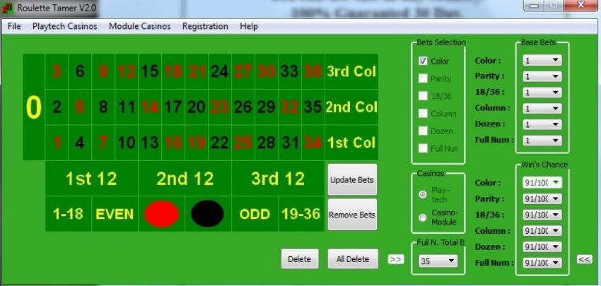 Анализатор Roulette Tamer